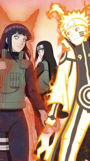 Naruto And Hinata With Neji Wallpaper