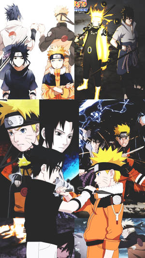 Naruto And Sasuke Friendship Over Years Wallpaper