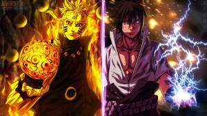 Naruto And Sasuke Ninjutsu Wallpaper