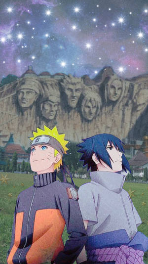 Naruto And Sasuke Of Konoha Wallpaper