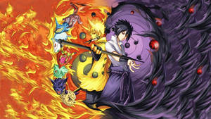 Naruto And Sasuke Rikudou Sennin Mode Wallpaper