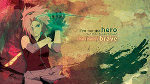 Naruto Anime Sakura Not The Hero Wallpaper