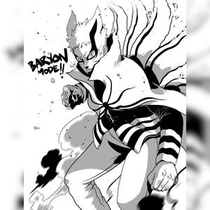 Naruto Baryon Mode Manga Art Wallpaper