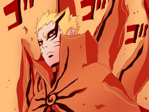 Naruto Baryon Mode Red Cloak Wallpaper