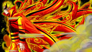 Naruto Baryon Mode Smoke And Fire Wallpaper