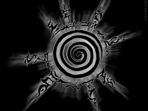 Naruto Black Kyūbi Seal Logo Wallpaper