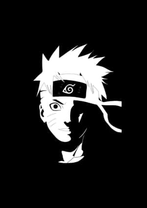 Naruto Blackand White Contrast Wallpaper