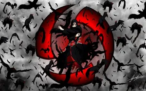 Naruto Itachi Crow Clone Technique Wallpaper