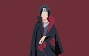 Naruto Itachi Wearing Akatsuki Cloak Wallpaper