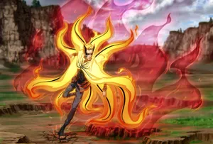 Naruto Kurama Chakra Mode Wallpaper