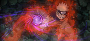 Naruto Performing The Rasengan Wallpaper