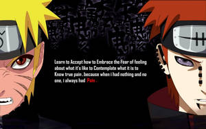 Naruto Quotes Embrace The Fear Wallpaper