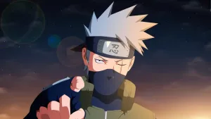 Naruto Shippuden Kakashi Pointing Wallpaper