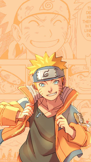 Naruto Smile Orange Wallpaper