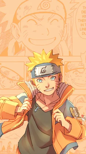 Naruto Smile Orange Wallpaper