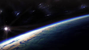 Nasa Aesthetic Earth On Space Wallpaper