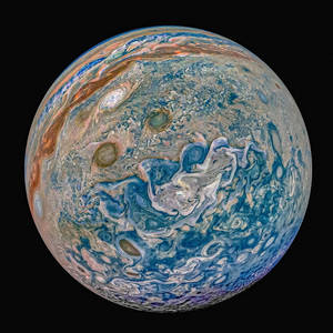 Nasa Iphone Jupiter South Pole Wallpaper