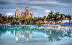 Nassau Bahamas Atlantis Pool Wallpaper