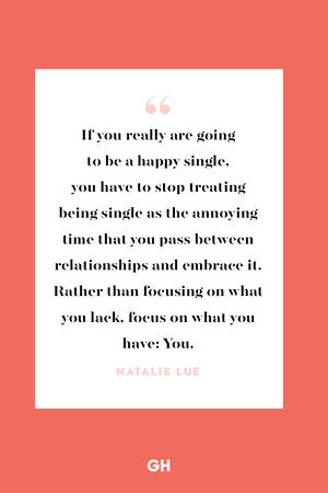 Natalie Lue Single Quotes Wallpaper