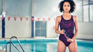 Nathalie Emmanuel On Swimsuit Wallpaper