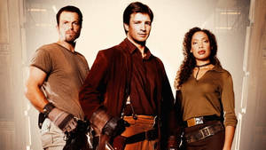 Nathan Fillion Brown Clothes Firefly Wallpaper