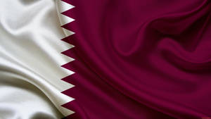 National Flag Of Qatar Wallpaper