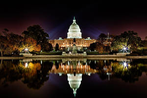 National Mall Aesthetic Us Capitol Wallpaper