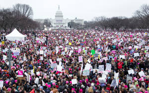 National Mall Women's March Wallpaper