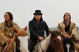 Native American Horseback Riders Wallpaper