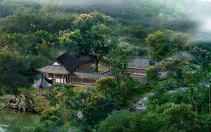 Nature House Landscape Wallpaper