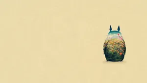 Nature In Minimalist Totoro Wallpaper