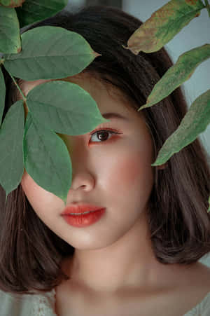 Nature Infused Beauty Portrait Wallpaper