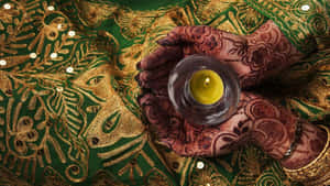 Nature's Beauty In The Perfect Harmony Of Green And Brown Wallpaper