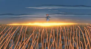 Nausicaä Riding Her Glider Over The Valley Of The Wind Wallpaper