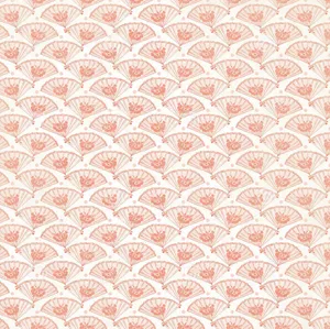 Nautical Pastel Pink Fan Wallpaper