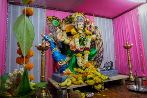 Navratri Altar Statue Wallpaper