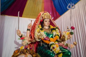 Navratri With Different Weapons Wallpaper