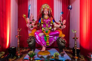 Navratri With Six Arms Wallpaper
