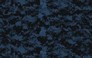 Navy Blue Camouflage Pattern Wallpaper