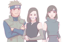 Nawaki, Rin, And Izumi Uchiha Wallpaper