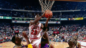 Nba Finals Iconic Michael Jordan Wallpaper