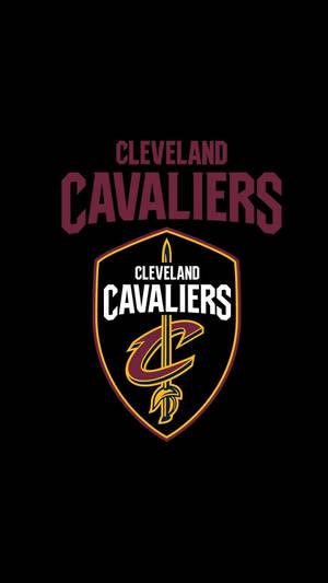 Nba Iphone Cleveland Cavaliers Logo In Black Wallpaper