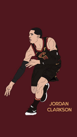 Nba Iphone Jordan Clarkson Cavaliers Digital Artwork Wallpaper