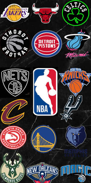 Nba Logo With Other Logos Wallpaper