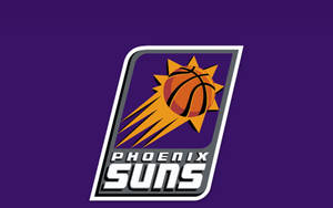 Nba Phoenix Suns Logo In Purple Wallpaper