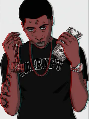 Nba youngboy wallpaper deals cartoon