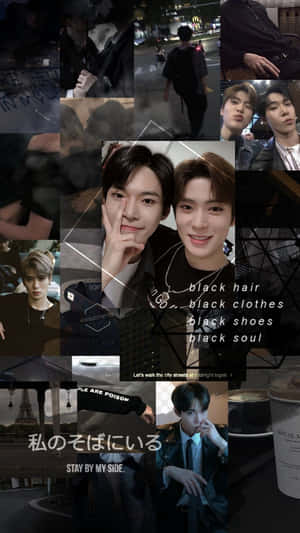 Nct's Jaehyun Radiates Natural Charm In Mobile Collage Wallpaper