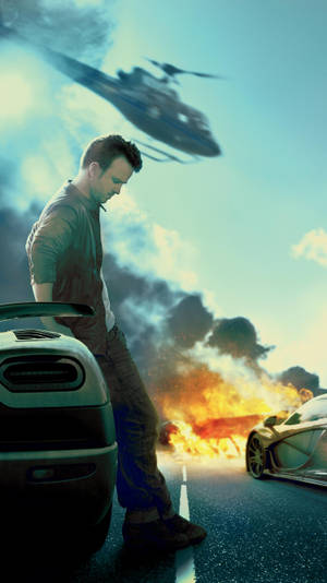 Need For Speed Aaron Paul On Car Iphone Wallpaper