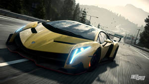 Need For Speed Yellow Lamborghini Veneno Wallpaper