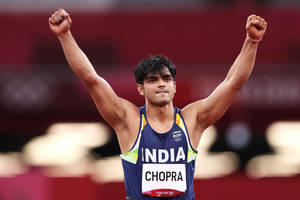 Neeraj Chopra Hairless Armpit Wallpaper